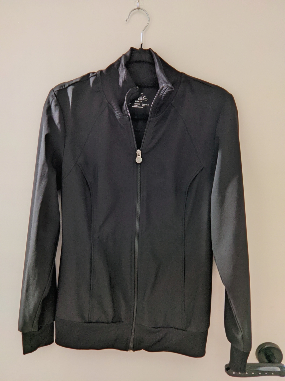 Cherokee Infinity Black Full-Zip Athletic Jacket Scrubs